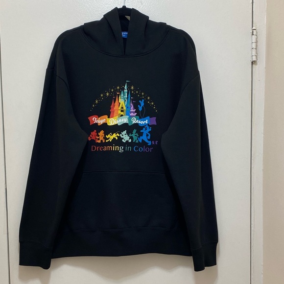 Tokyo Disney Resort 20/22 Black Hoodie Dreaming In Color Size L. - Picture 4 of 9